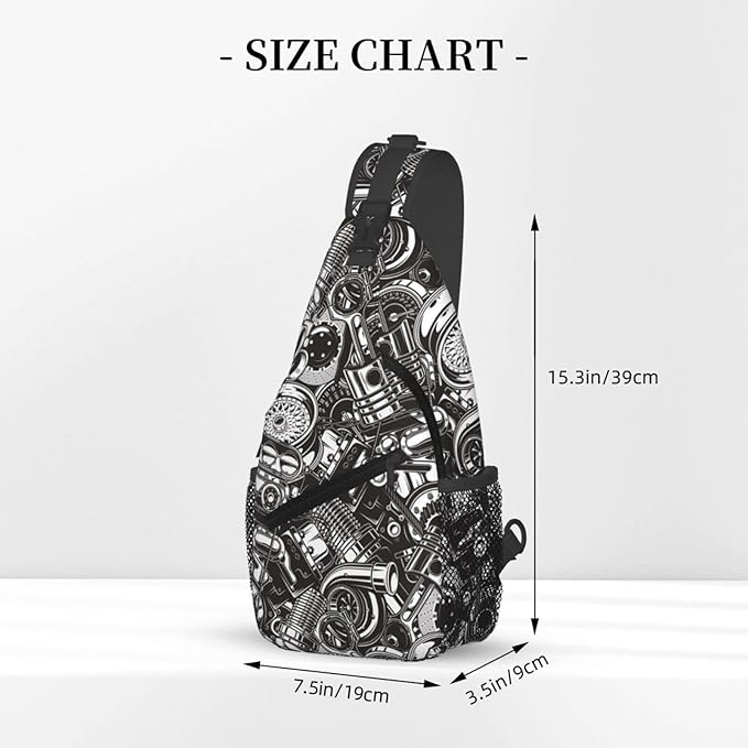 Sling Backpack For Men Hiking Daypack Crossbody Shoulder Bag Travel Chest Pack - Image 6