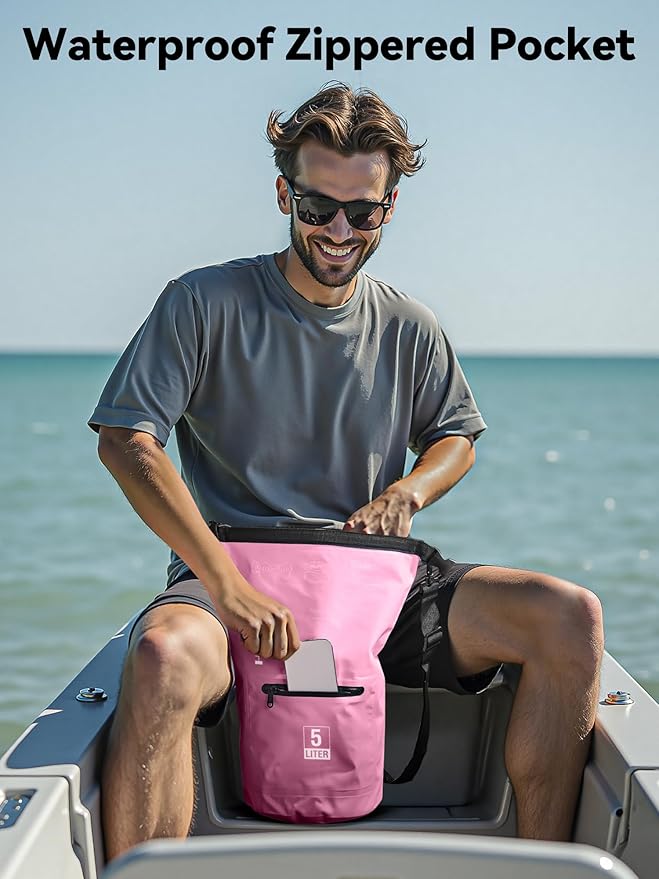 HEETA Waterproof Dry Bag with Front Zippered Pocket - Image 7