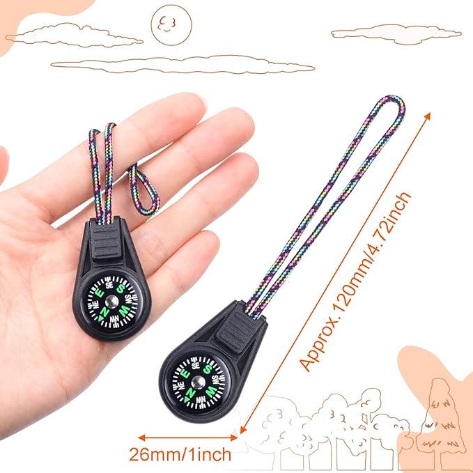 50 Pack Compass for Kids Mini Compasses Bulk Kids Toy Compass for Party - Image 3