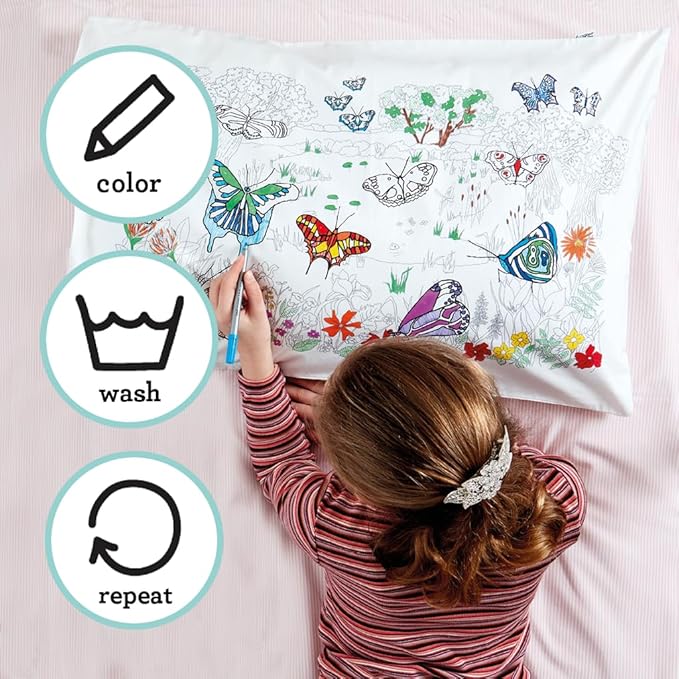 eatsleepdoodle - Coloring Pillowcase - Image 3
