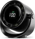 Koonie Desk Fan, LED Display Mini Table Fan, Rechargeable Personal Fan by Koonie