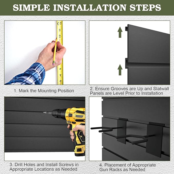 Gun Wall Mount Display Heavy Duty Adjustable Indoor Gun Rack Wall Rack Storage - Image 4