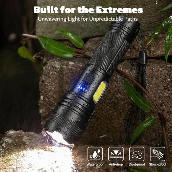 THY TRY Rechargeable LED Flashlights High Lumens, 90000LM Super Bright - Image 7