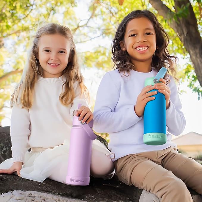 Fimibuke Kids Insulated Water Bottle - 18oz BPA-FREE 18/8 Stainless Steel Kids - Image 7