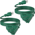 DEWENWILS 10 FT Outdoor Tri-Tap Extension Cord Splitter by DEWENWILS