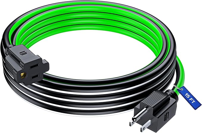 Maximm 15 Ft Black, Heavy Duty 16 AWG, ETL Listed by MaximmCable