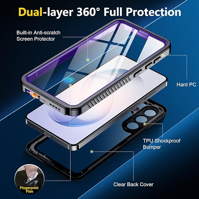 SPIDERCASE Designed for Samsung Galaxy S26 Case Waterproof, Built-in Screen & - Image 7