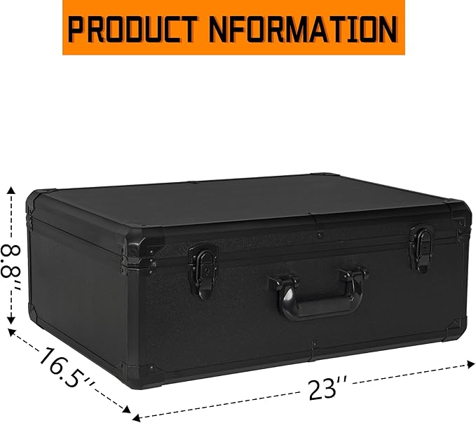 23 Inch Aluminum Carrying Case 23 X 16.5 X 8.6 Inch Ideal - Image 7