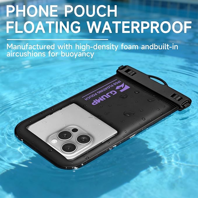 Waterproof Phone Pouch Floating 2 Pack, IP68 Dry Bag Compatible - Image 2