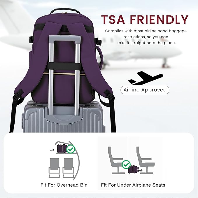 LOVEVOOK 40L Large Travel Backpack - Image 4