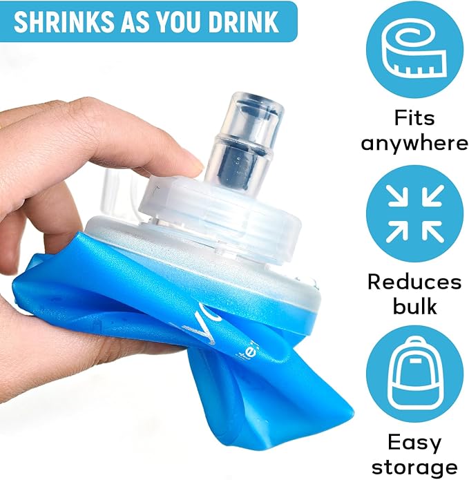 Soft Flask 500ML, TPU Collapsible Soft Water Bottle - Image 4