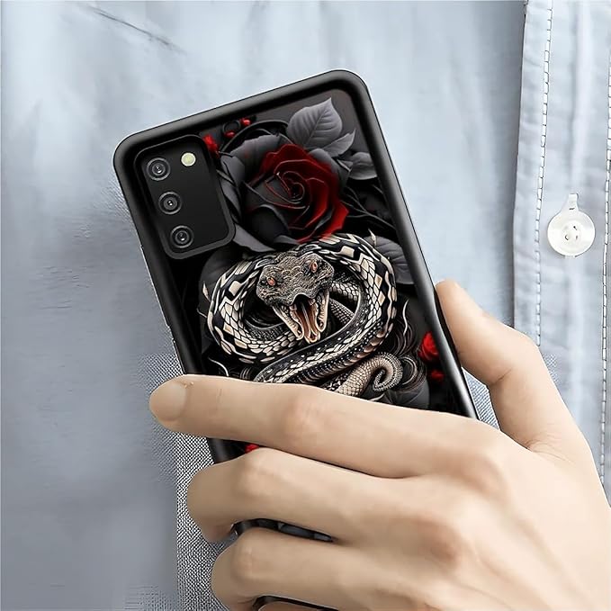 for Samsung Galaxy S20 FE Case, Entwined Rose Snake Pattern Graphic Design Girl - Image 7