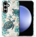 for Samsung Galaxy S24 FE Case, HL2 Ocean Sea Turtle Nautical Map Hybrid 2 by Unknown
