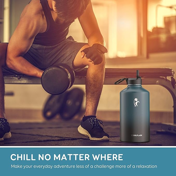 Coolflask 128 oz Gallon Water Bottle Insulated - Image 7