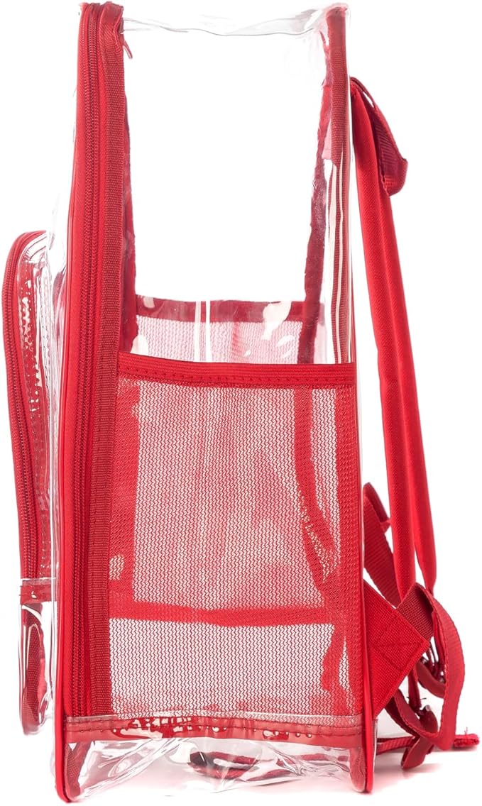 K-Cliffs Large Transparent Backpack Clear Heavy Duty School Bag Durable Student - Image 3