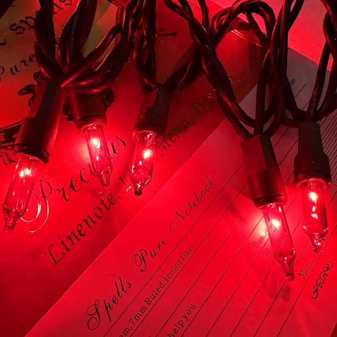 HISHINY Christmas Lights 100 Count Red Christmas Tree String Lights - Image 7