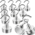 MIN CI Magnetic Hooks Heavy Duty, 35lb+ Strong Magnetic Wall Hooks by MINCIMagnetsManufacturer