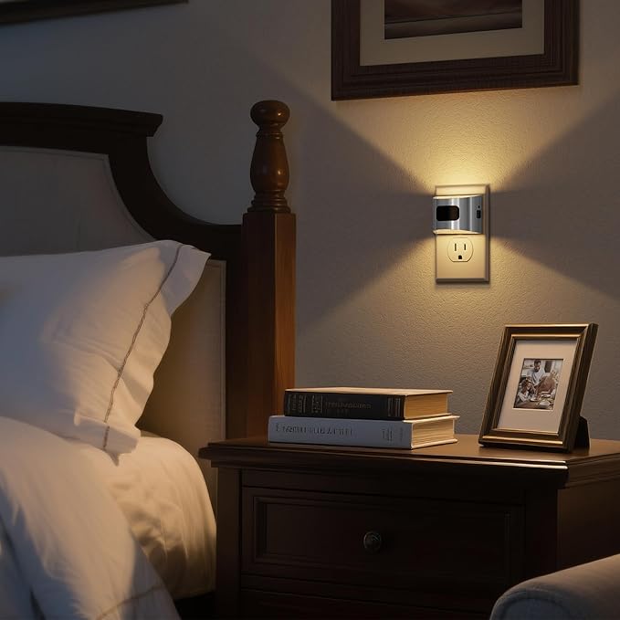 DORESshop LED Night Light, 3 Mode Plug in Night Light - Image 5