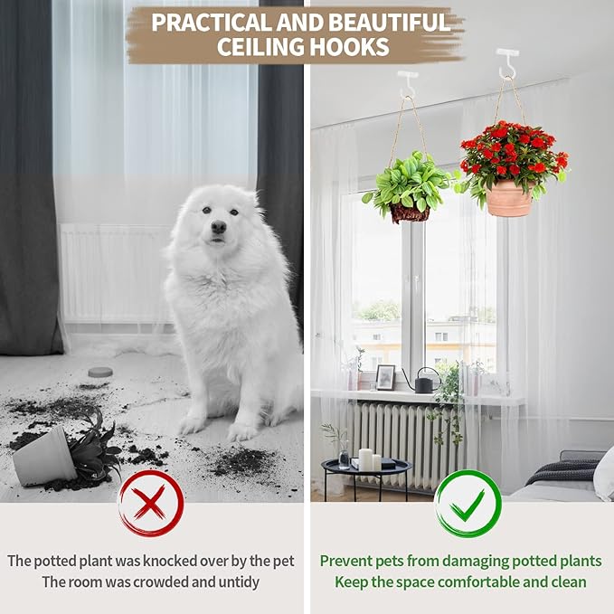 Plant Hooks for Hanging Plant Bracket 6inch Metal Plant Hanger Decorative - Image 5