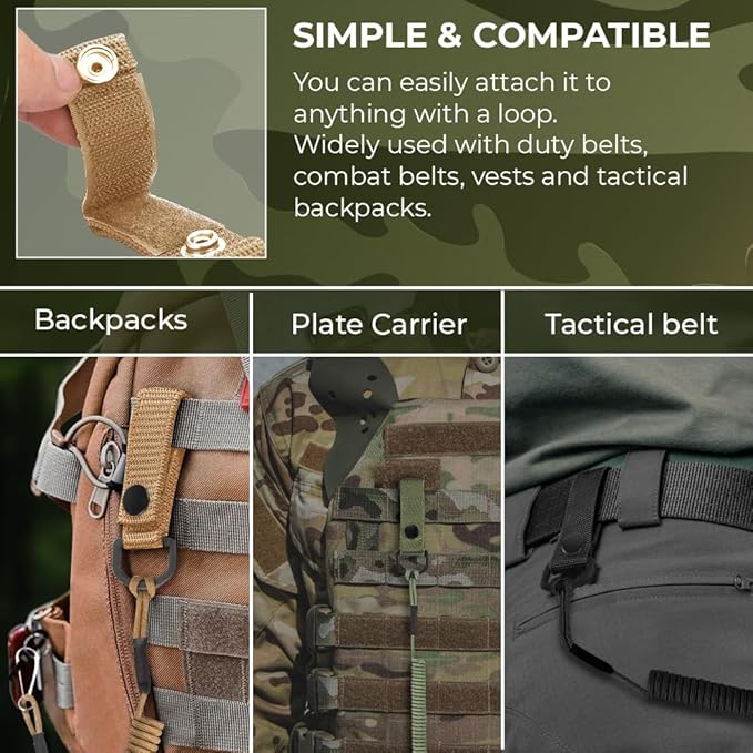 TECEUM Tactical Pistol Lanyard – 3+ Colors – Equipment Accessories - Image 8
