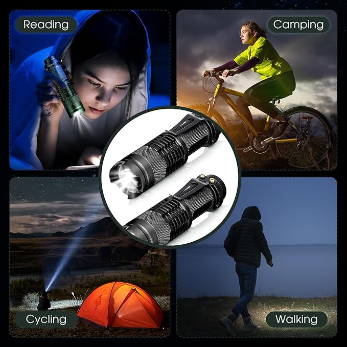 Fumete 20 Pieces LED Flashlight Mini 3 Mode Tactical Torch Small Water - Image 7