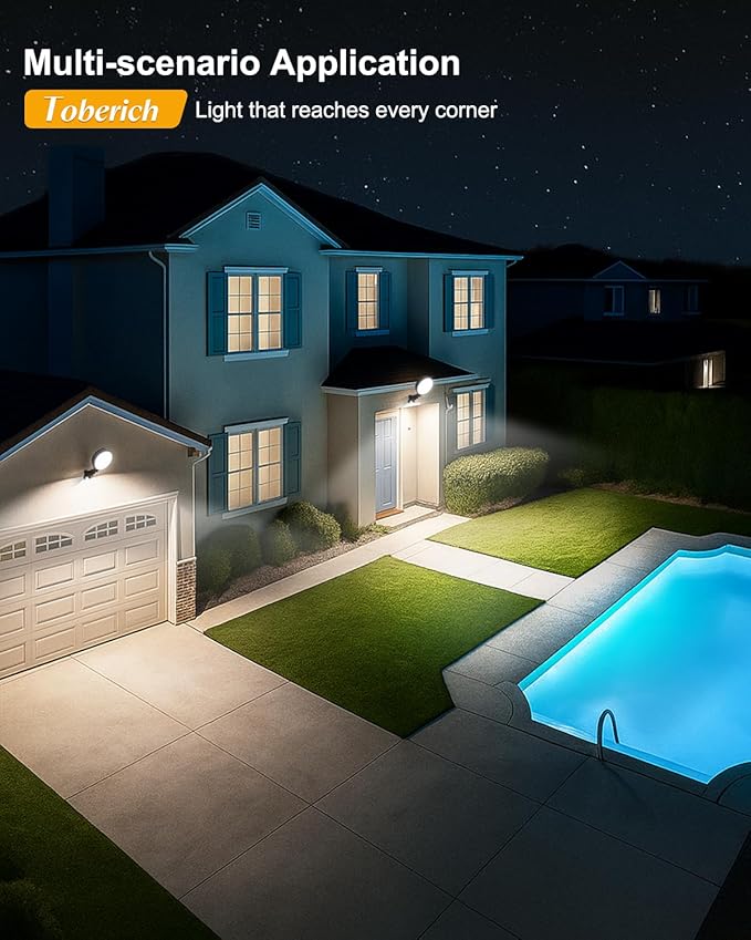 toberich LED Barn Light 2 Packs, 150W 20000LM Yard Area Lights Dusk to Dawn - Image 8
