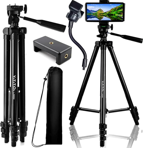 60" Aluminum Phone & Camera Tripod by YOTETION