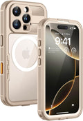 Lanhiem Magnetic for iPhone 16 Pro Case, IP68 Waterproof Dustproof Case by LanhiemHome