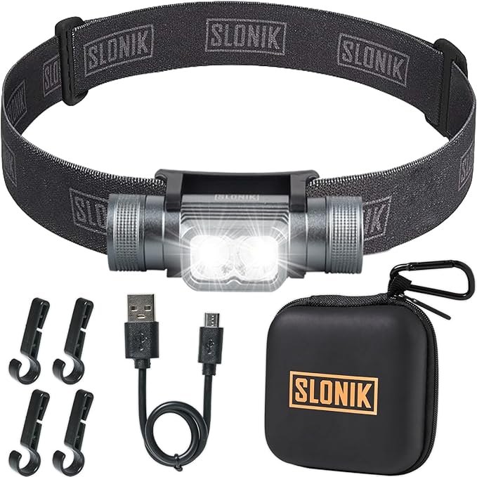 SLONIK Headlamp Rechargeable by SLONIK