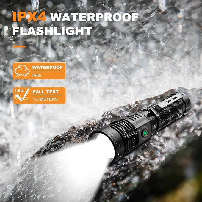 Hoxida Rechargeable Tactical Flashlights High Lumens - Image 7