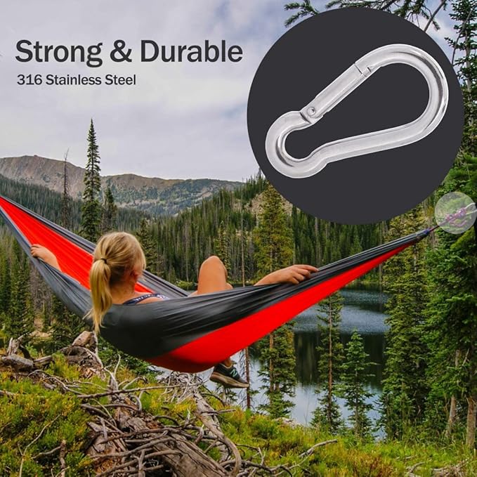 PROND Carabiner Clip, Heavy Duty Carabiner Clips, 316 Stainless Steel Carabiner - Image 6