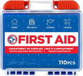 Be Smart Get Prepared 110 pc First Aid Kit: Clean, Protect Minor Cuts, Camping by BeSmartGetPrepared