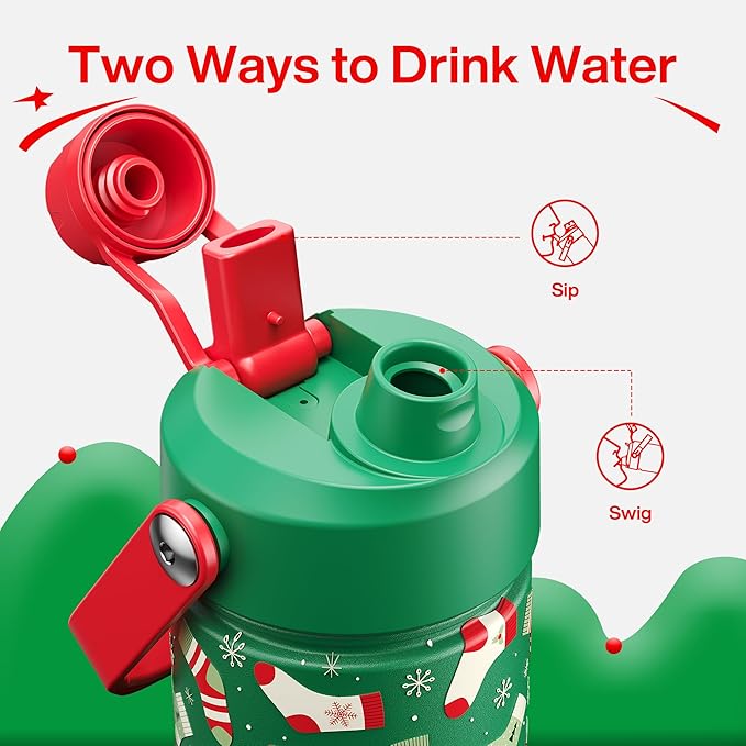ENCOOL Christmas Insulated Water Bottle - Image 3