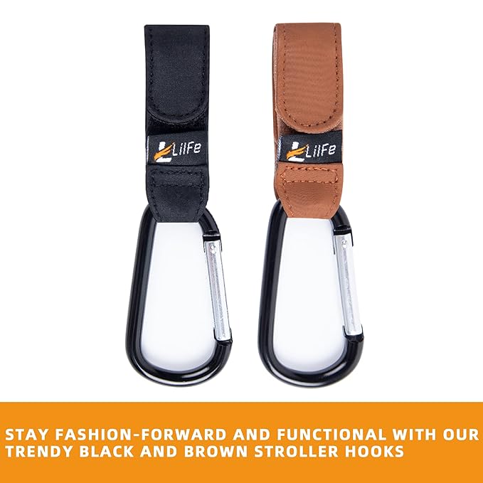4 Pack Baby Stroller Hooks for Hanging | Multipurpose Stroller Straps - Image 3
