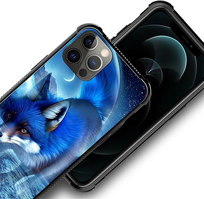 for iPhone 11 Pro Case, Snowy Mountain Fox Lake Pattern Graphic Design Girl Boy - Image 3