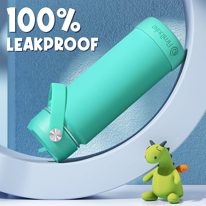 Fimibuke Kids Insulated Water Bottle - 18oz BPA-FREE 18/8 Stainless Steel Kid - Image 4
