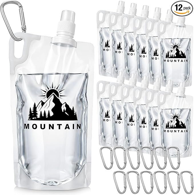 12pack 1L Collapsible Water Bottles by Unknown