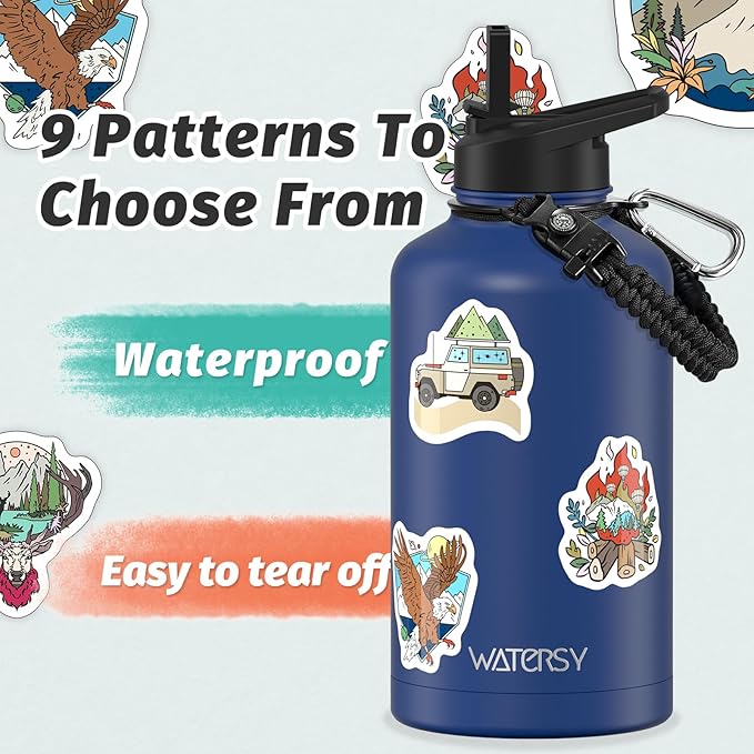 64oz Insulated Water Bottle, BPA Free&Leak Proof, Half Gallon Stainless Steel - Image 4