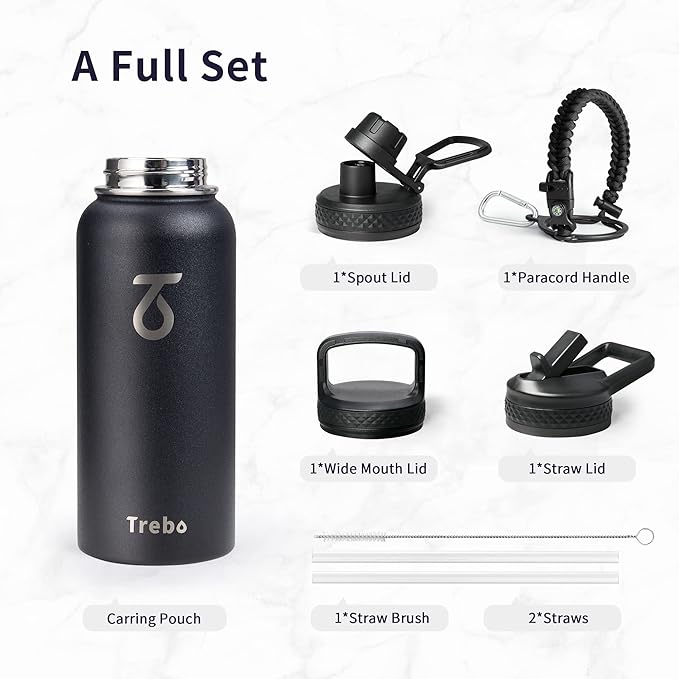Trebo 32 oz Water Bottle Insulated - Image 6
