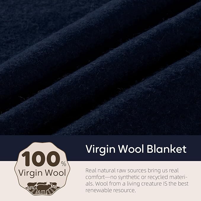 Molithe 100% Wool Blanket, Military Wool Blanket, Sporting Events, Survival - Image 5