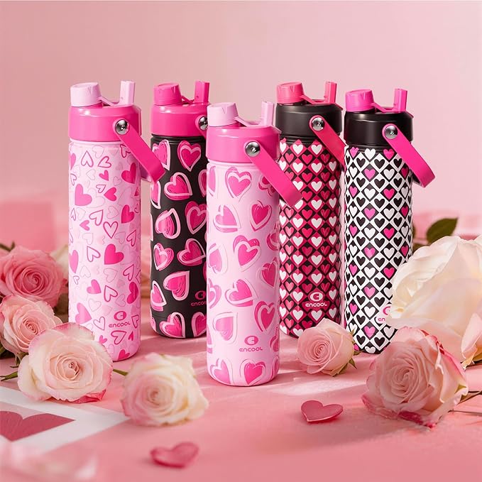 ENCOOL Valentine's Day Insulated Water Bottle - Image 4