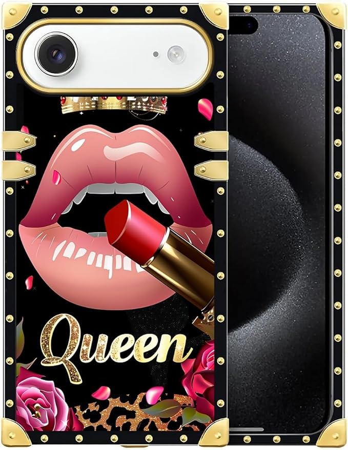 for iPhone 17 Air Case Luxury Golden Decoration by Unknown