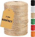 Vanhench 600Feet Natural Jute Twine String, Bulk Hemp Jute Rope Cord Twine by Vanhench