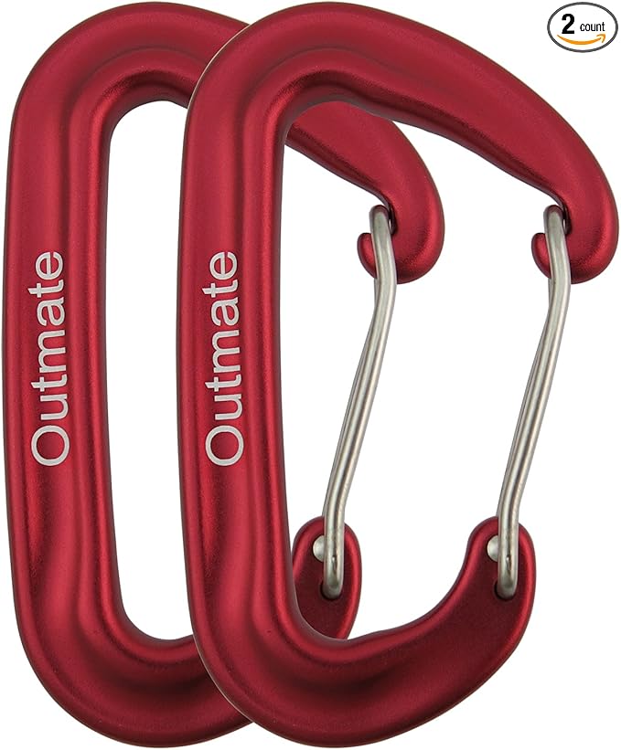 12kN 3.2"x2" Heavy-Duty Carabiner Clips by Outmate