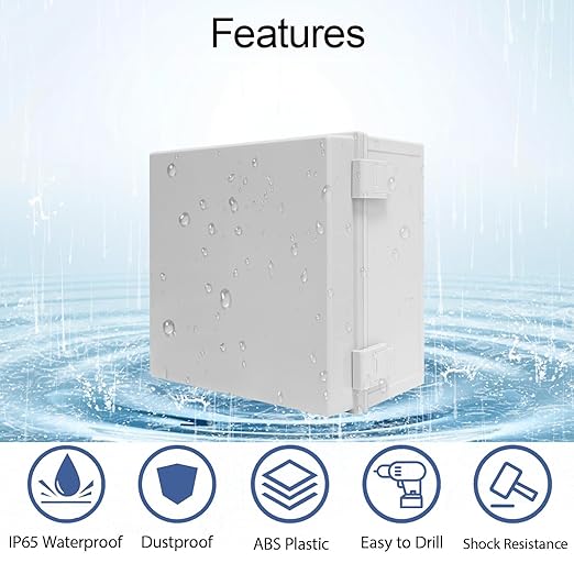 Junction Box IP65 Waterproof Dustproof ABS Plastic Enclosure, Outdoor and - Image 3