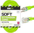 Iron Forge Cable 10 Gauge Extension Cord 50 ft, 10/3 Heavy Duty Extension Cord by IronForgeCable