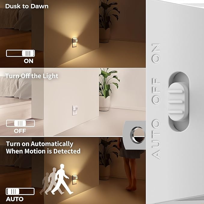 DORESshop LED Night Light, Night Lights Plug into Wall, Plug in Night Light - Image 4