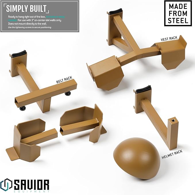 Savior Equipment Wall Rack System H.A.B Attachment Tactical Gear Wall Mount - Image 6