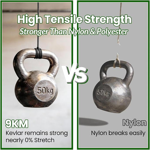 9KM DWLIFE Kevlar Cord– High Tensile Strength Kevlar Thread, 50–1500lb - Image 2