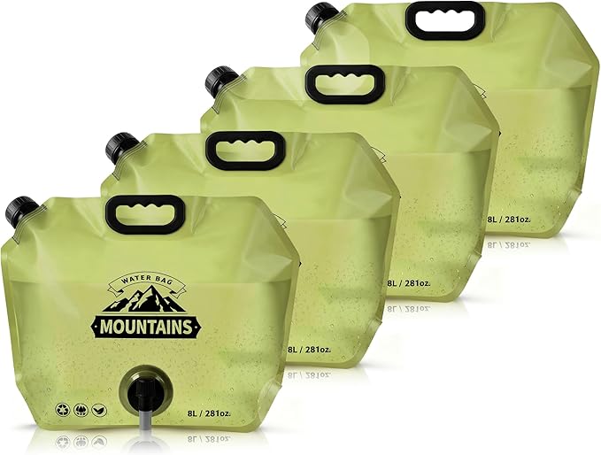 Collapsible 8L Water Storage Bag, BPA-Free Portable Folding Water Jug by MrBulloc